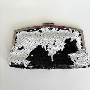 Henri Bendel Black and White Evening Bag